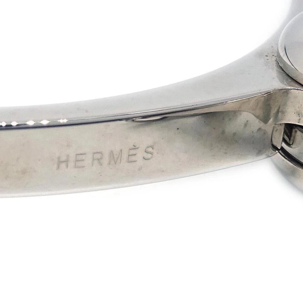Hermes Filou Glove Holder Clip Silver Small Good - Picture 4 of 4